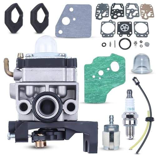 Mtanlo Förgasare kit för Honda GX25 GX25N GX25NT FG110 FG110K1 liten motor Rototiller borstskärare 16100-Z0H-053 16100-Z0H-825 med förgasartätning bensinfilter 268 610-7177
