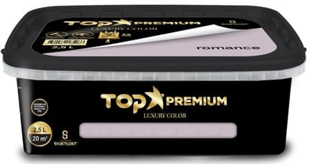 Chromos Svjetlost TOP PREMIUM Interior Wall Paint – Luxury Colour Emulsion with High Opacity, Eggshell Finish, Easy Application – Romance – 2.5L