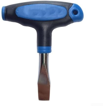 Eawfgtuw Destornillador ranurado de precisión con mango en T de 12 mm de ancho, punta plana para trípode de cámara, desmontaje rápido, reparación de dispositivos electrónicos, resorte resistente,