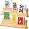 GOMETY Spielkartenhalter: 2 Stück Stabiles Holz, Freihändiges Spiel Erlebnis, für Kinder, Senioren, Erwachsene (33cm)