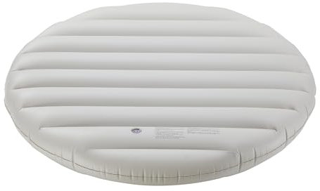 Arebos Couverture Thermique pour Bains à remous | Ø140 cm | Gris | Accessoires de Bains à remous pour piscines | Couverture Gonflable