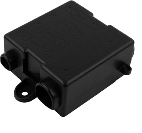 Bloque de distribución de energía de 5 vías Caja de fusibles resistente para MEGA y fusibles 12 V 24 V Soporte de fusibles de alta corriente de doble voltaje para vehículos