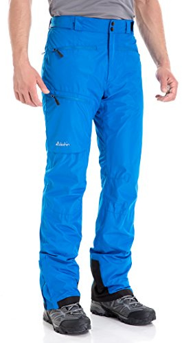 clothin Men's Insulated Ski Pant Fleece-Lined Waterproof Snow Pants Blue L(Regular Fit)