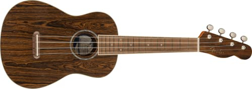 Fender Zuma Exotic Concert Ukulele, Walnut Fingerboard, Bocote | Exotic bocote tonewoods, warm resonant tone, walnut fingerboard, ideal for beginners & adults, includes gig bag