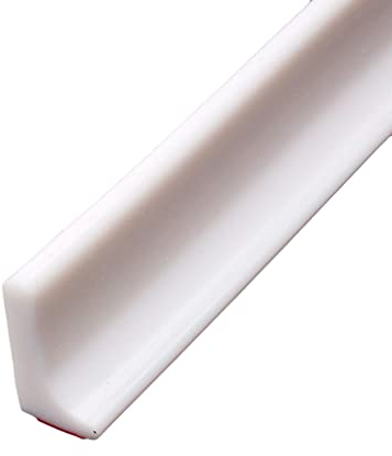 Shower Dam Self Adhesive, Shower Water Blocker for Kitchen Bathroom, Shower Guard Shower Threshold Water Dam for Bathtub, Countertop Edge Trim (White/1M)