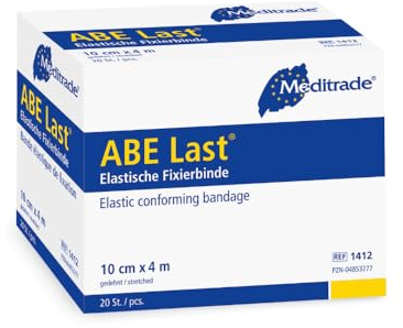 Meditrade ABE® Last elastische Fixierbinde - verschiedene Größen - 10 cm x 4 m | Packung (20 Stück)