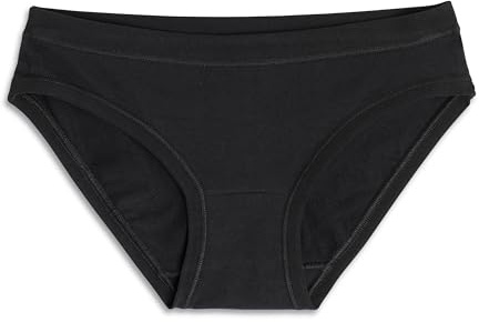 Cotonella, Slip Mini de suave algodón bielástico – Slip con bordes extraconfort y cadera baja – Paquete de 6 unidades – Art. 3362K6, Negro , XL