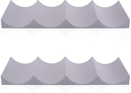 SCDZY 2 Stück Flaschenhalter Kühlschrank, Silikon Flaschenregal Stapelbar Schrank Universal Flaschenablage Kühlschrank Organizer Flaschen für Küche Pantry Cabinet Bier Halter (Grau)