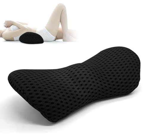 Lumbar Pillow,Lumbar Supports Cushion,Memory Foam Lumbar Support Pillow,Ergonomic Stre-amline Back Support Pillow For Lower Back Pa-in Relief For Office Chair, Car Seat, Gaming, Recliner And Sleeping