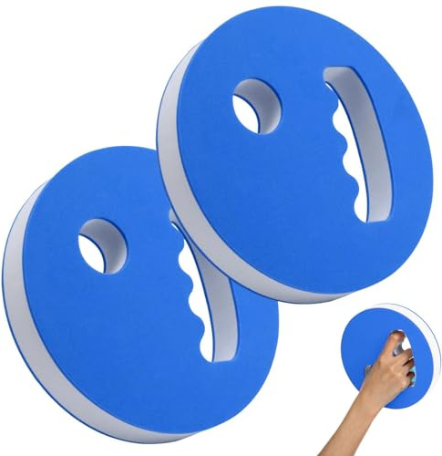 Nageoires aquatiques, 2 pièces de poids de résistance en mousse à main - équipement d'entraînement pour piscine, pour femmes, hommes, adultes, sportifs, poids pour natation, aquagym, fitness, sport