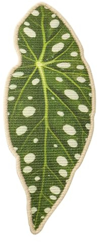 Rascador en forma de hoja, tabla de cortar de garra de gatito, almohadilla montada en la pared de 15.7 pulgadas con sisal natural, material de fibra duradera, estética orgánica con acabado verde