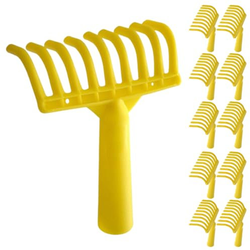 acquaverde Rastrillo para recoger aceitunas, peine de 9 dientes, orificio para mango de plástico