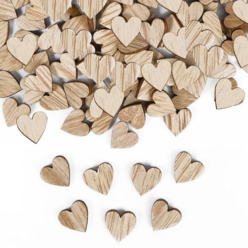 100pcs Wedding Table Decoration Confetti Wooden Heart Confetti Rustic Small Table Scatters