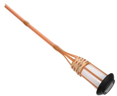 Artibetter Lampada Da Giardino Solare Bamboo Decorativa Per Esterni Torcia Da Giardino Per Festival e Cerimonie Per Patios e Viali