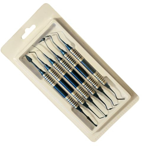 6-delad non-stick komposit tandåterställande påfyllningsinstrument kit, titanbelagd
