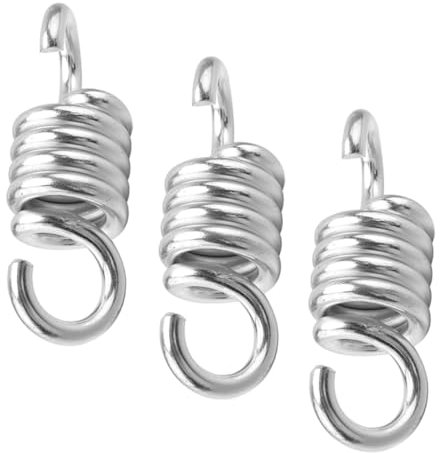 TOGEVAL 3pezzi Molla in Metallo Per Altalena Kit Di Molle Per Amaca Sospesa Accessorio Molla Per Sedia Amaca Adatto Per Uso Interno Ed Esterno Robusto e Stabile