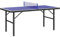 SPORTNOW Mini Tischtennistisch 153x76cm mit UV-behandelter Platte, Klapptisch für drinnen und draußen, Tischtennistisch mit verstellbaren Beinen, Netz und 5 Beinen, blau