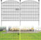 Recinzione Giardino,Recinzione per laghetto in metallo,Recinzione Giardino Esterno,10 elementi+11 aste di fissaggio,Bello Robusto Affidabile,Recinzione per animali domestici,770x80 cm (Con serratura)