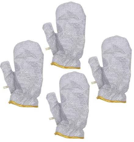 Sewroro 4piezas Guantes Gruesos Anti-escaldaduras Para Cocinar y Hornear Reutilizables Para Lavar Platos Resistentes Al Calor Para Limpieza De Cocina y El