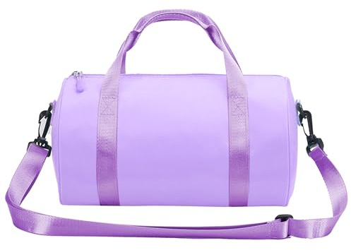 Ballet Dance Bag Mini Gym Bag Lightweight Small Duffle Bag 10L Cute Crossbody Bag for Yoga Swimming Sport (Purple)