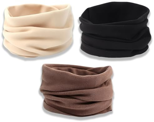 JEYORZY Bufanda para mujer, bufanda tubular, pañuelo multifuncional, bufandas de otoño e invierno, adecuada para ciclismo y esquí al aire libre