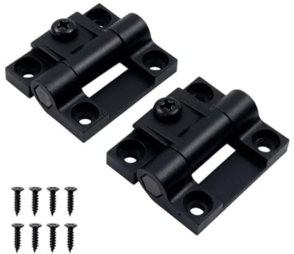 Antrader 2Pcs 1.7x1.4 Plastic Adjustable Torque Position Control Hinges