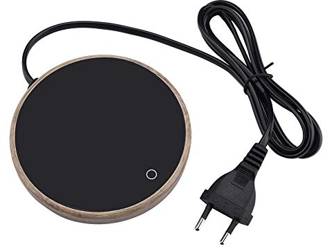 220-240V Kaffee Becher Wärmer elektrischer Tassenwärmer Tasse wärmer pad glasscheibe temperatur einstellbar für Büro Zuhause(EU)