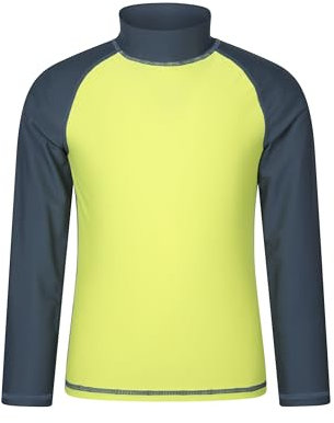 Mountain Warehouse Neoprenanzug Kinder - Langarm-Neoprenanzug mit UV-Schutz Rash Guard, Schwimmanzug für Jungen und Mädchen Legiertes Grau Kinder 140 DE (9-10 Jahre)