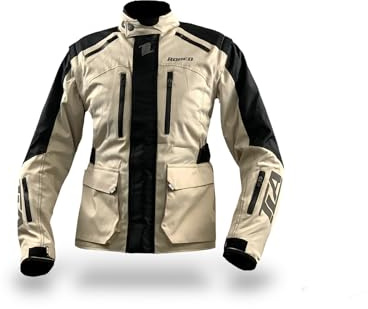 TLA RODEO Motorcykeljacka kvinnor och män med avtagbara ärmar – motorcykeljackor för män och kvinnor – motorcykeljackor med inre skydd – motorcykelkostymer för män – motorcykelkläder, Is, XL