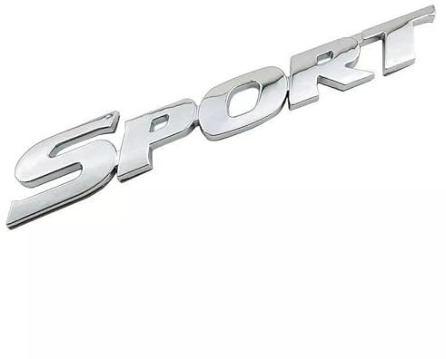 XCBW - Adesivo 3D per auto, cromato lucido, 17 x 2,6 cm