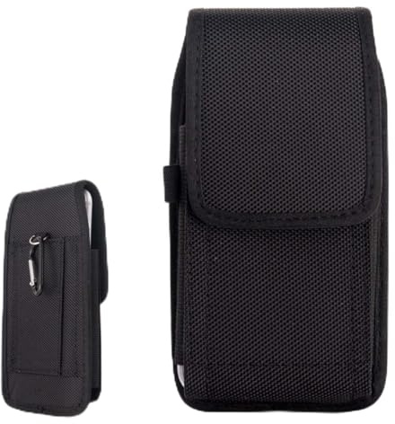 GNALIA Porta Cellulare Da Cintura Tattico, Nero, Standard, Compatibile Con Sistema Molle, Custodia Universale Per Smartphone, Borsello Edc