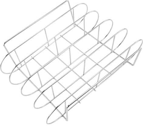 TOBBOMEY Supporto per Costine BBQ Robusto per Arrostire Accessorio Barbecue Resistente per Casa Feste e Picnic Design Ergonomico e Facile da Pulire
