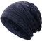 Compagno warm gefütterte Beanie Wintermütze Flechtmuster unifarben oder meliert Einheitsgröße Mütze