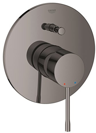 GROHE Essence, Badewannenarmatur für 2 Verbraucher (Wasserhahn für die Badewanne, automatische Umstellung: Wanne/Brause, Einhebel-Mischbatterie mit langlebiger Oberfläche), chrom, 19285A01