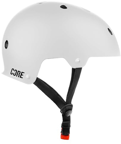 CORE Protection Action Sports Helmet Skate/BMX/Bike/MTB/Roller Derby/Scooter - White, S/M