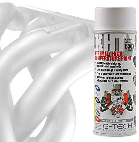 BITS4REASONS - NEW FORMULA E TECH XHT - XTREMELY HIGH TEMPERATURE (WHITE) PAINT HEAT RATED TO APPROX. 650 C (1200 F)