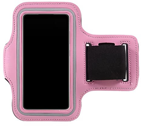 CoverKingz Universal Sportarmband Handy Tasche - für alle Smartphones von 6,6-6,9 Zoll - Armtasche mit Schlüsselfach - Laufarmband Joggen - Sport Handyhülle Rosa