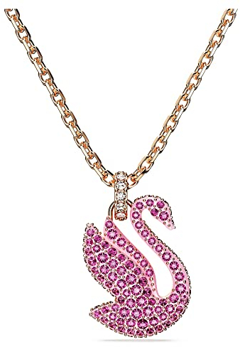 Swarovski Iconic Swan Drop Ohrhänger, Rosé Vergoldete Ohrringe im Schwan-Design mit Strahlenden Swarovski Kristallen
