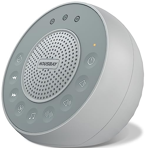 HOUSBAY Sound Machine White Noise for Sleeping, Gray