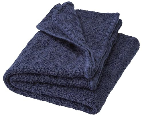 Manta para bebé de lana para bebé y niños, 100% merino orgánico, suave y cálida, 80 x 100 cm, sostenible y justa, con diseño atemporal de Ajour, ideal para recién nacidos, fabricado en Alemania