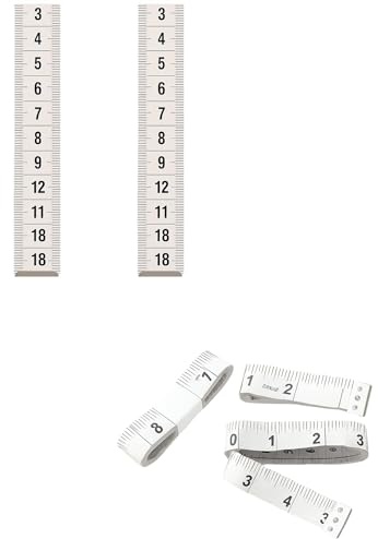 Set 2 Metri da Sarto Morbidi 150cm – Metro a Nastro Colorato in CM | Scelta Colore: Bianco Rosa o Blu – Flessibile e Resistente per Cucito Sartoria Moda e Misurazioni Corporee 59076 (Bianco, 150 cm)