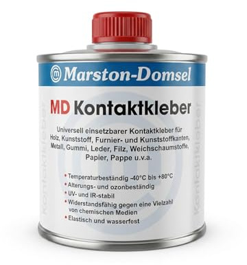 Marston Domsel Kontaktkleber für die Verklebung von Holz Kunststoff Furnier- und Kunststoffkanten Metall Gummi 250g