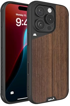 Mous for iPhone 16 Pro Max Case MagSafe Compatible with Camera Control Button- Limitless 6.0 - Walnut - Protective Shockproof Phone Cover