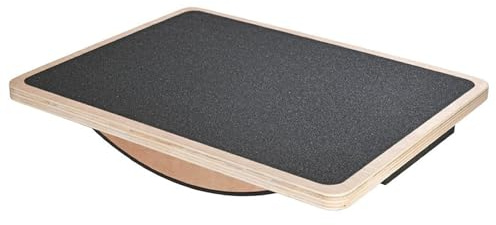 Vexnaro Tabla de Equilibrio, de Madera Antideslizante, Balance Board para Fisioterapia, Entrenador de Equilibrio para Estabilidad, Adultos y Entrenamiento de Core (Soltero)