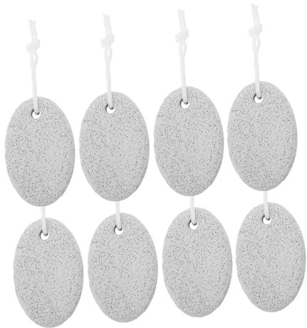 EXCEART 8stücke Ovaler Bimsstein Hornhautentfernung Fußpflegewerkzeug Für Pediküre Sanfte Entfernung Von Abgestorbener Tragbar Und Leicht Für Zuhause Oder Unterwegs