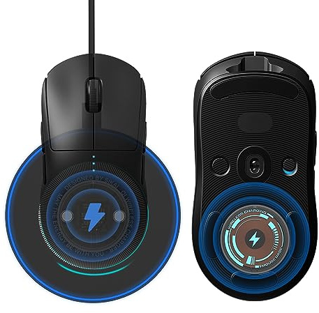 BRIMFORD Qi Kabelloses Ladegerät für LOGITECH G PRO X Superlight 2/Superlight/G502 X Plus - Gaming Maus Wireless Charger (Donner, Mit Ladegerät)