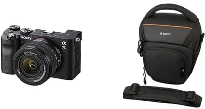 Sony Alpha 7 C - Fotocamera digitale mirrorless a pieno formato compatta e leggera & LCS-AMB Custodia Morbida, Nero