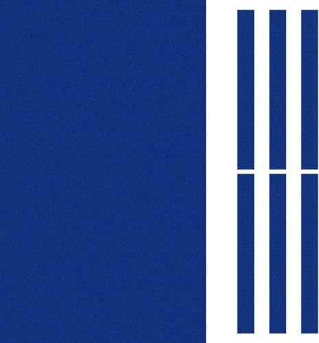 PATIKIL Tessuto per Biliardo 7ft, Feltro per Tavolo Biliardo Professionale con 6 Strisce Panno, Accessori Ricambio in Panno Biliardo per Bar Club, Blu