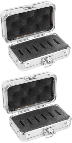 HOMSFOU Telescope Filter Storage Box Aluminium Alloy Compact Case with Foam for Astronomy Filter Protection and Organisation