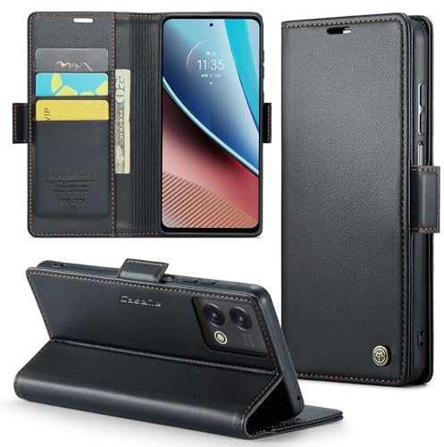 Phernykas for Moto G Stylus 5G 2023 Wallet Case with Card Holder, Kickstand RFID Blocking Magnetic Closure Shockproof Protective PU Leather Case for Moto G 5G 2023 Flip Case Wallet - Black